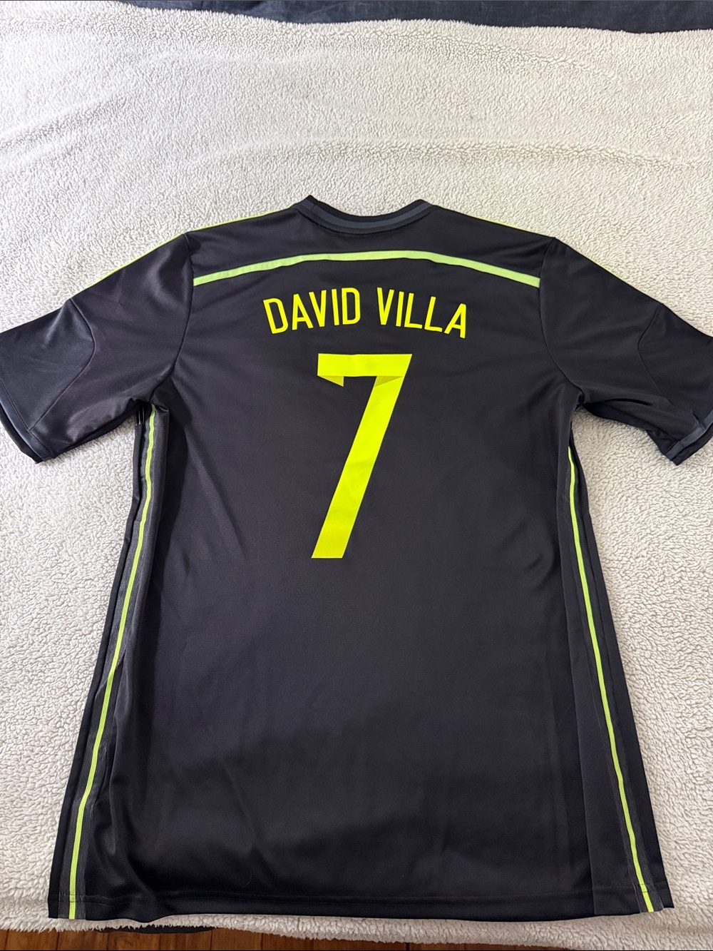 VINTAGE Spain 🇪🇸 #7 David Villa 2014 FIFA World Cup Edition Away Adidas Jersey